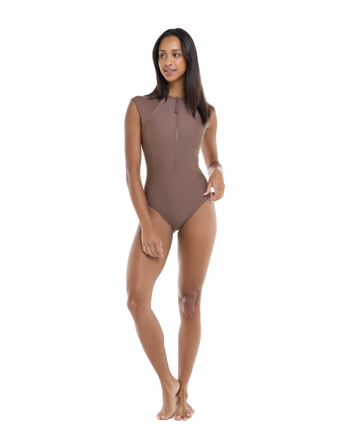 Smoothies Manny One-Piece Swimsuit - Latte