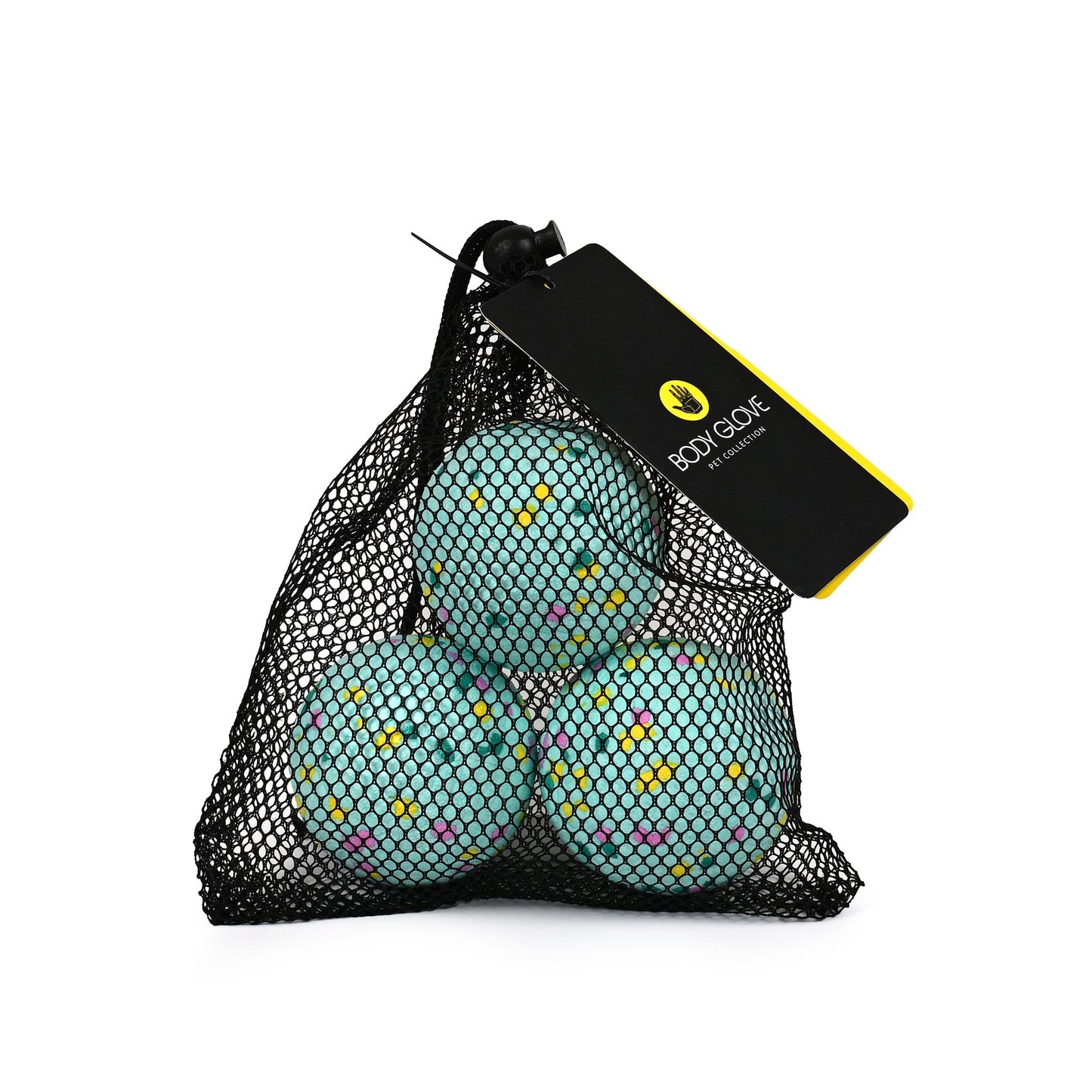 Tough Ball 3 Pack Small - Teal Confetti