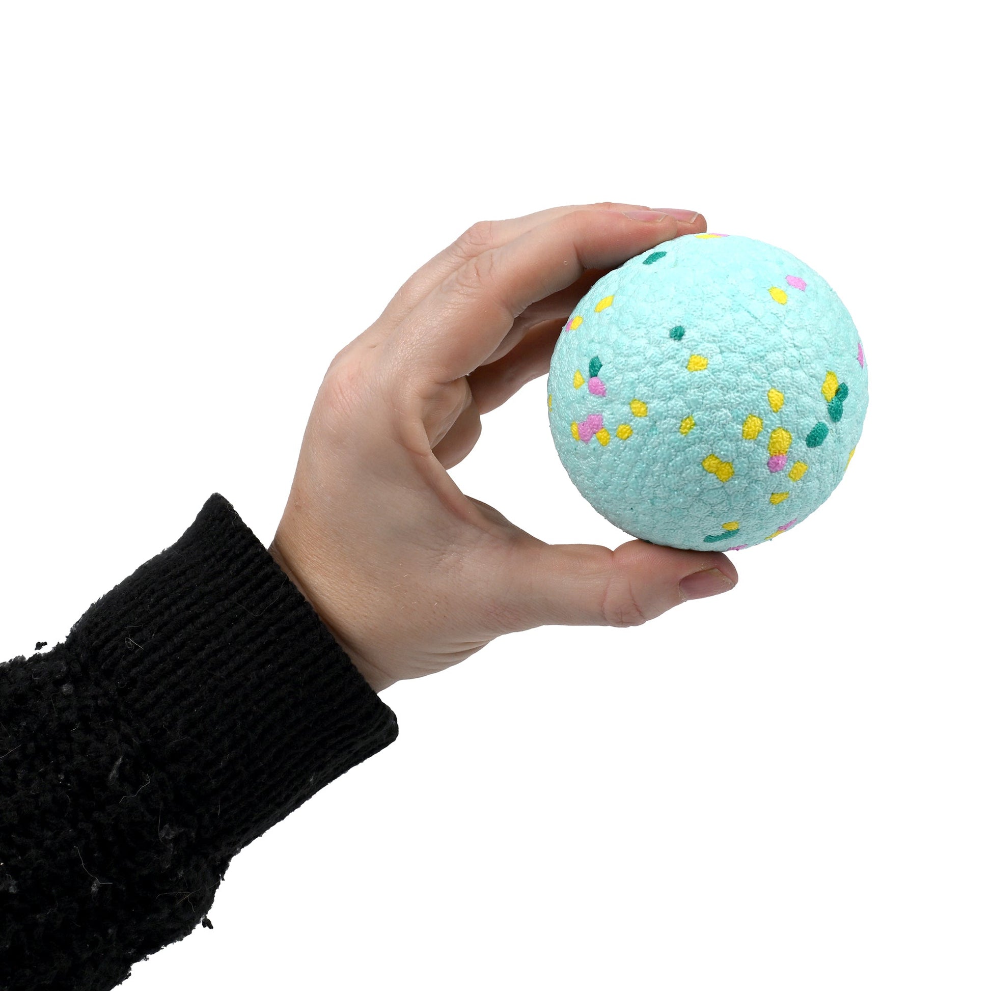 Tough Ball 3 Pack Large  - Teal Confetti
