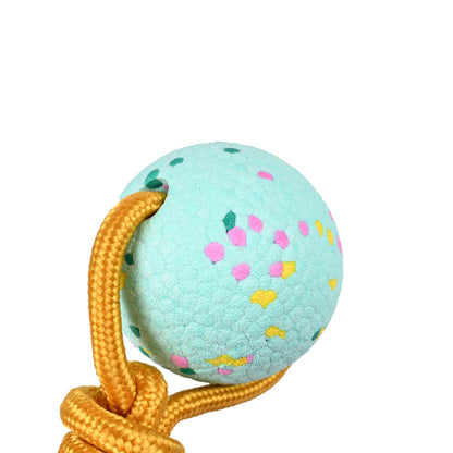 Tough Tug Toy  - Teal Confetti