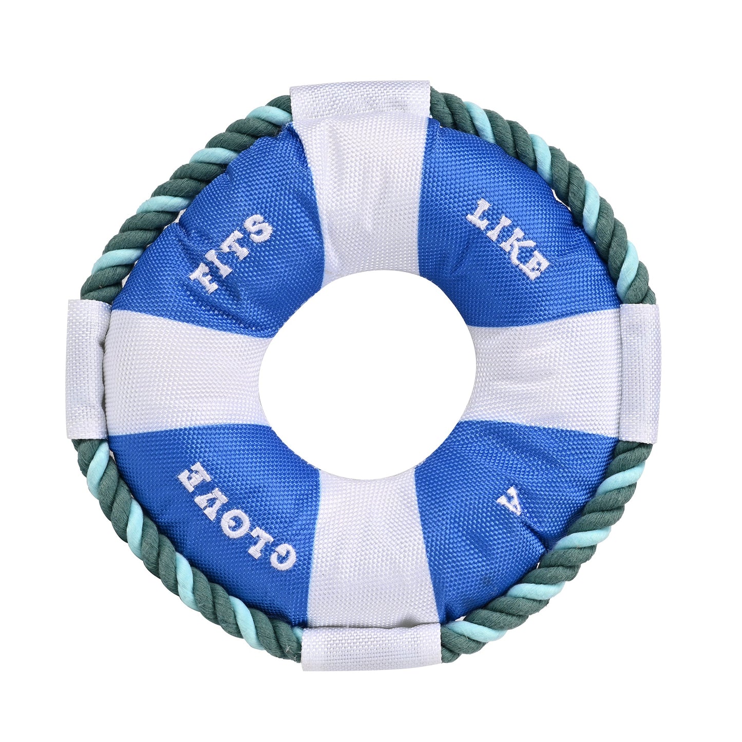 Life Ring Dog Toy - Blue