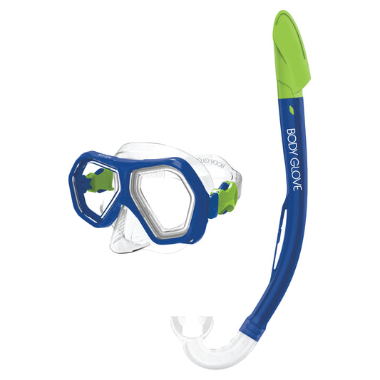 Kids Mischief Mask/Snorkel Combo - Blue/Lime