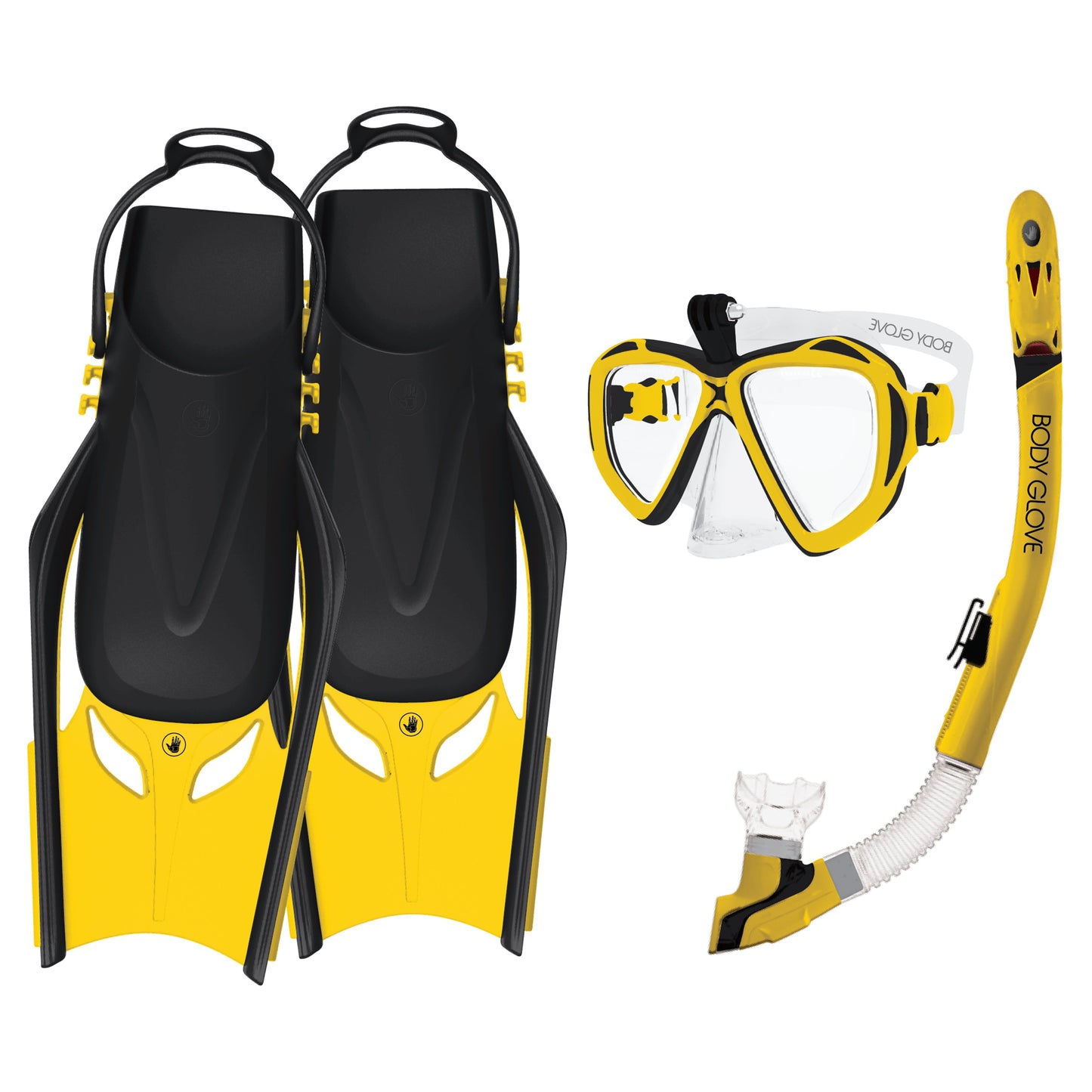Passage Mask/Snorkel/Fin Complete Set - Yellow/Black