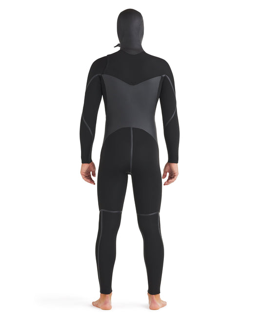 Phoenix 5.5/4.5mm Men's Chest-Zip Hooded Fullsuit - Black
