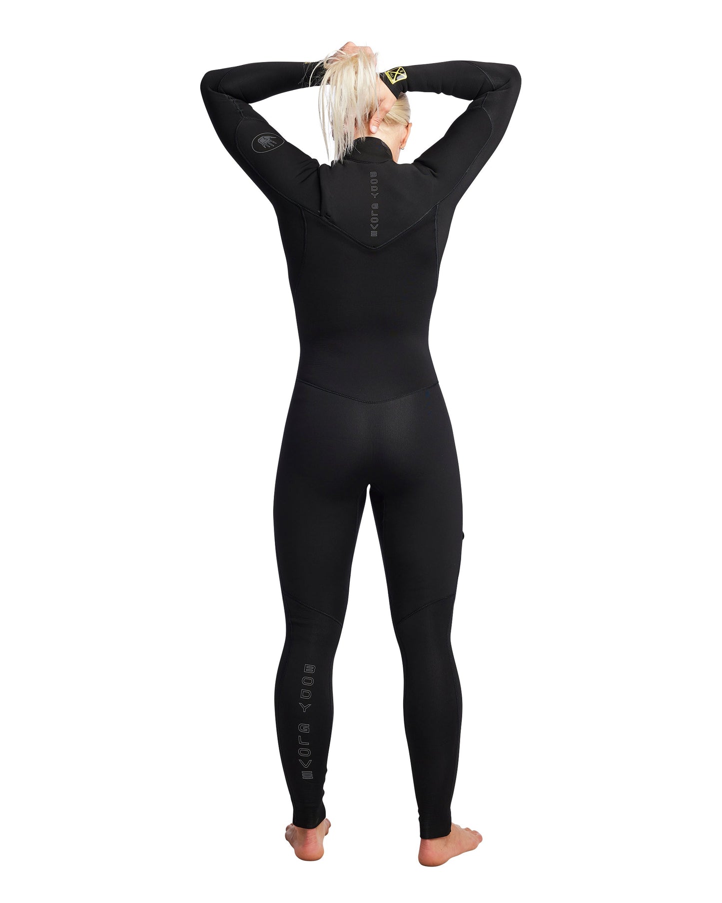 Women's Gold Cell 3/2mm Chest Zip Fullsuit - Black