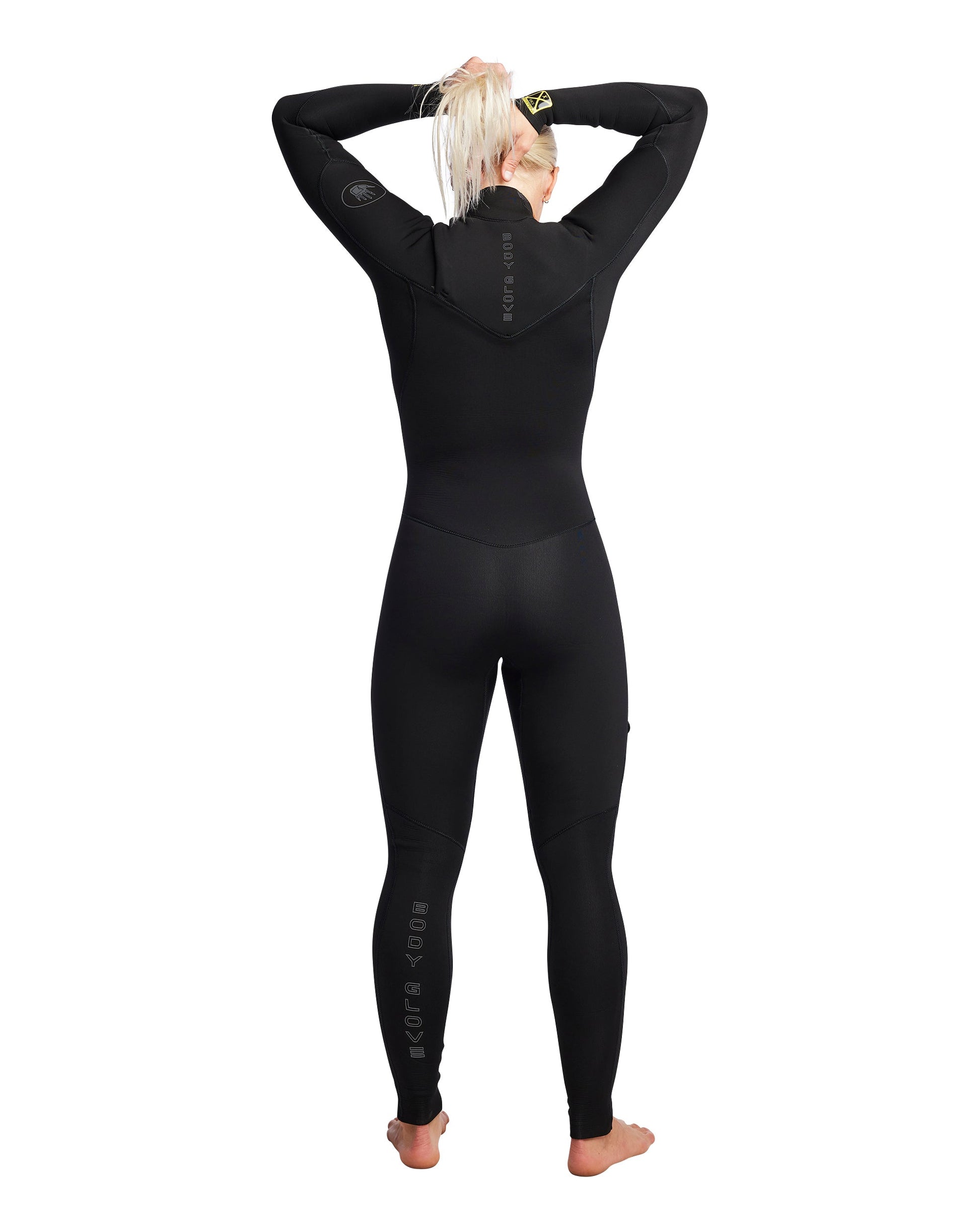 Women's Gold Cell 3/2mm Chest Zip Fullsuit - Black