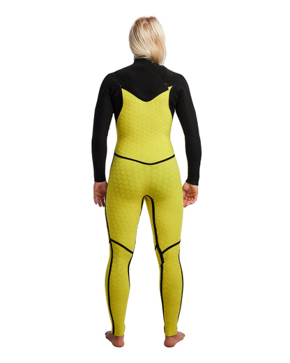 Women's Gold Cell 4/3mm Chest Zip Fullsuit - Black
