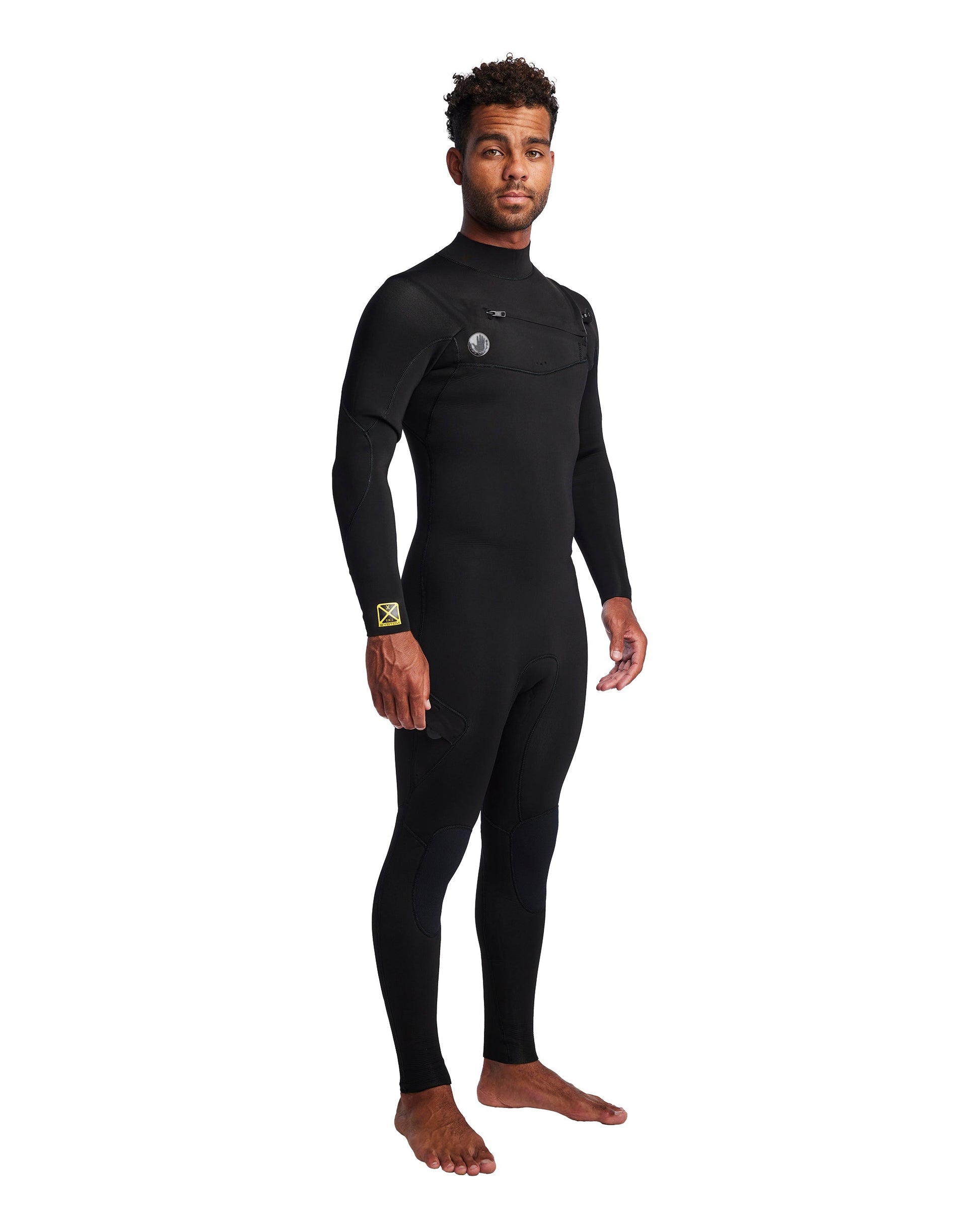 Men's Gold Cell 2/2mm Slant Zip Fullsuit - Black