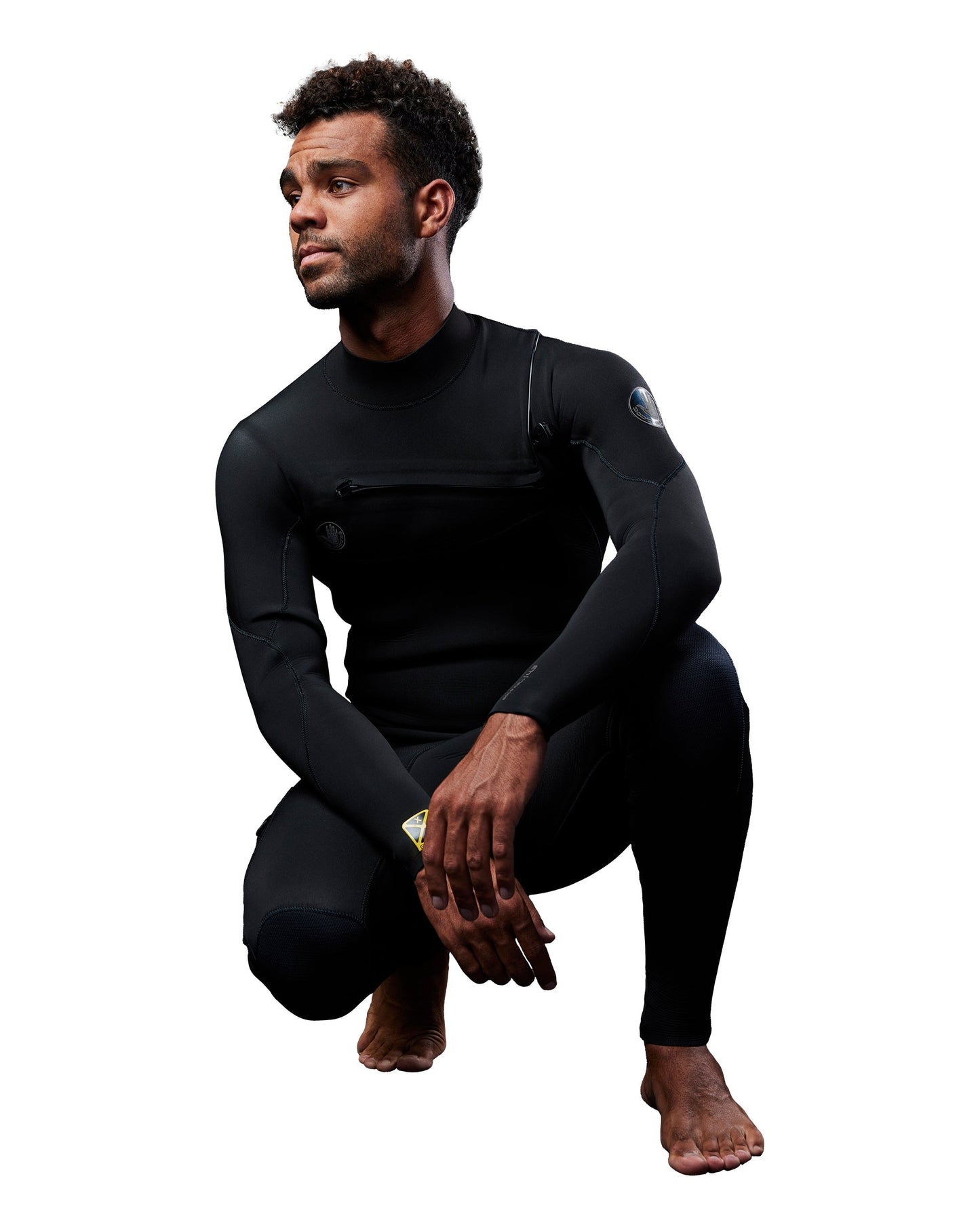 Men's Gold Cell 2/2mm Slant Zip Fullsuit - Black