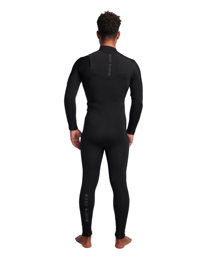 Men's Gold Cell 3/2mm Slant Zip Fullsuit - Black