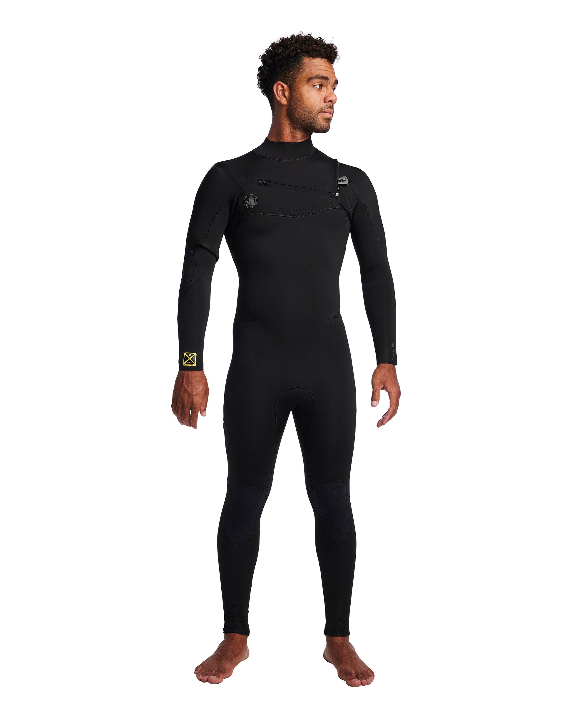 Men's Gold Cell 2/2mm Slant Zip Fullsuit - Black