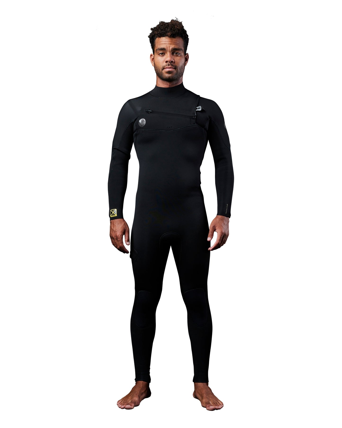 Men's Gold Cell 3/2mm Slant Zip Fullsuit - Black