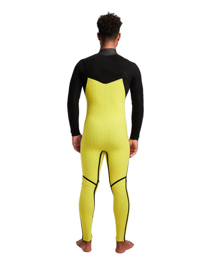 Men's Gold Cell 3/2mm Slant Zip Fullsuit - Black