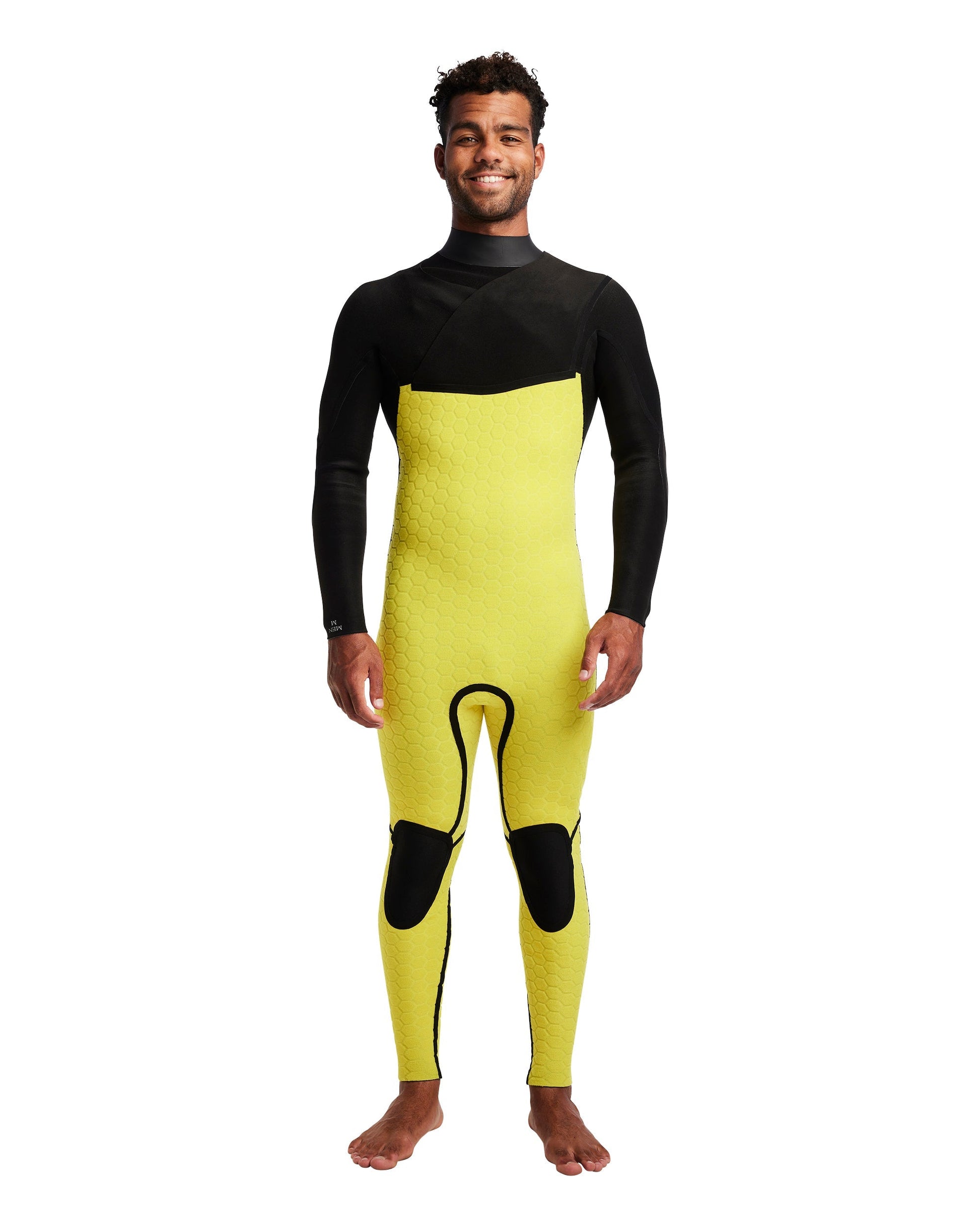Men's Gold Cell 4/3mm Slant Zip Fullsuit - Black