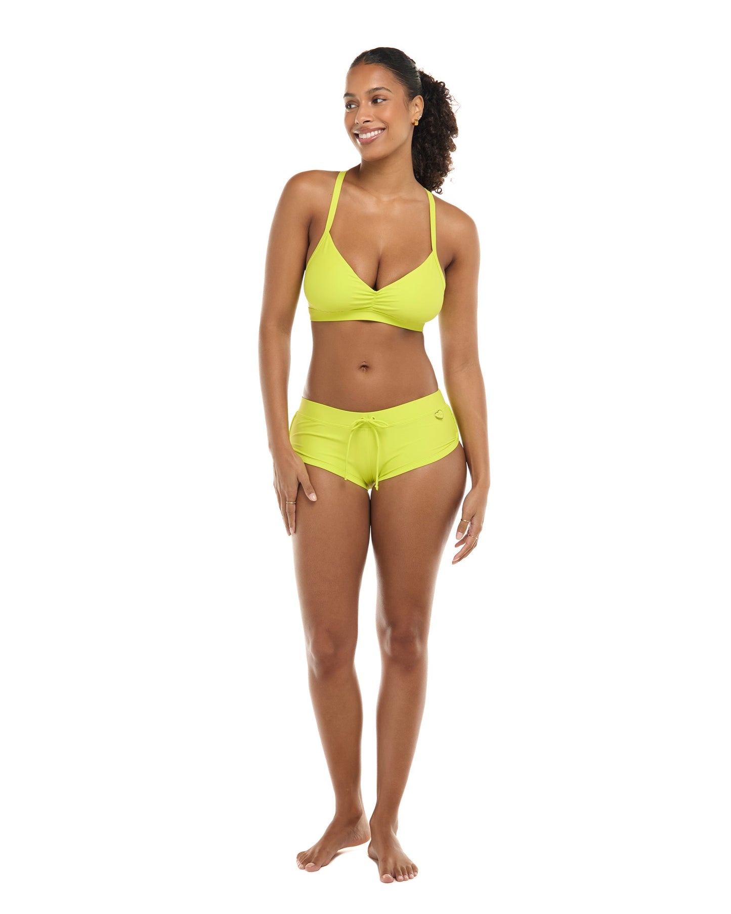 Smoothies Drew D-F Cup Bikini Top - Key Lime