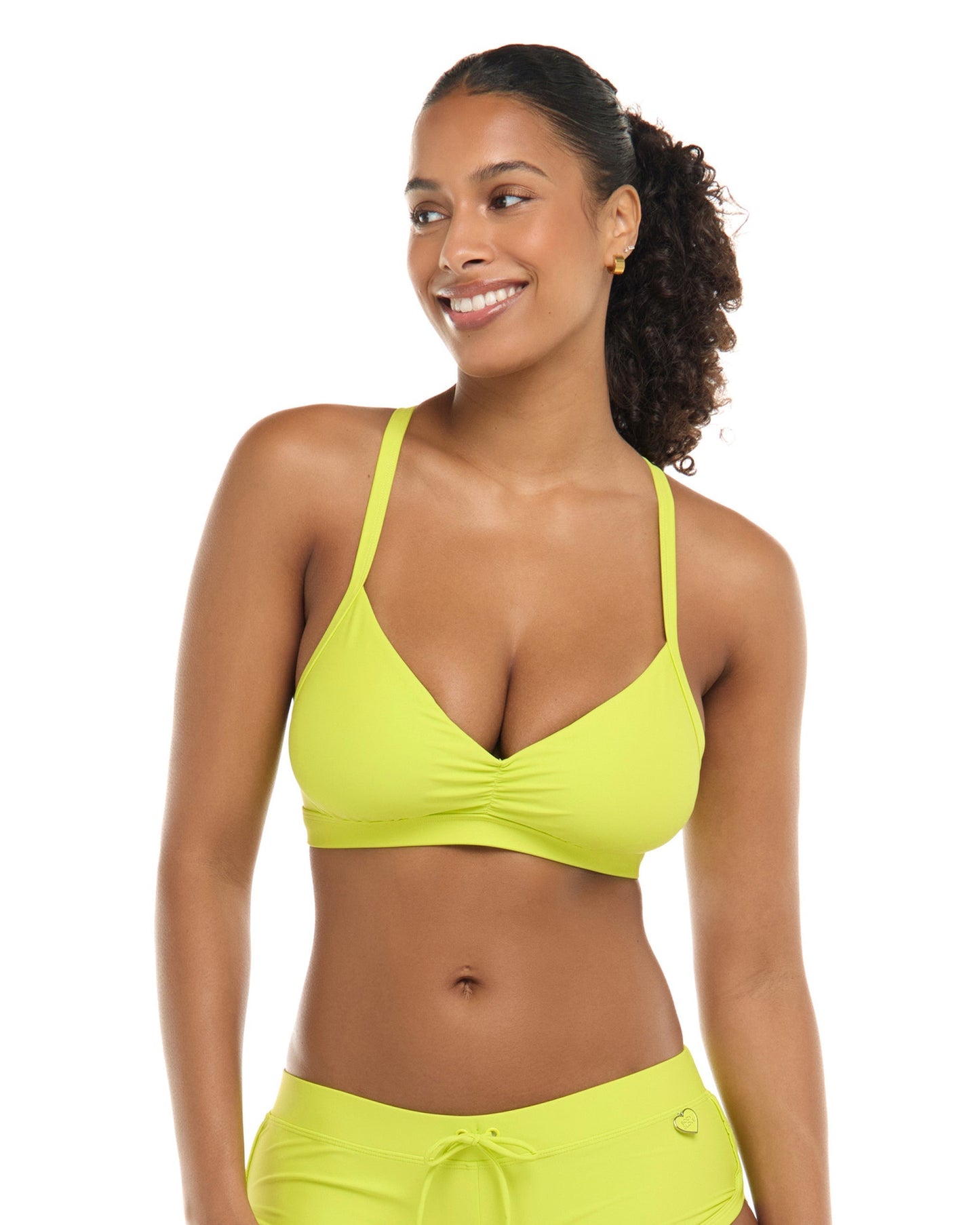 Smoothies Drew D-F Cup Bikini Top - Key Lime