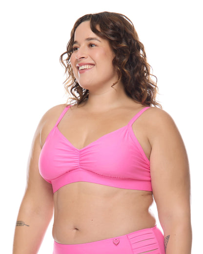 Smoothies Drew Plus Size Swim Top - Sugar Plum