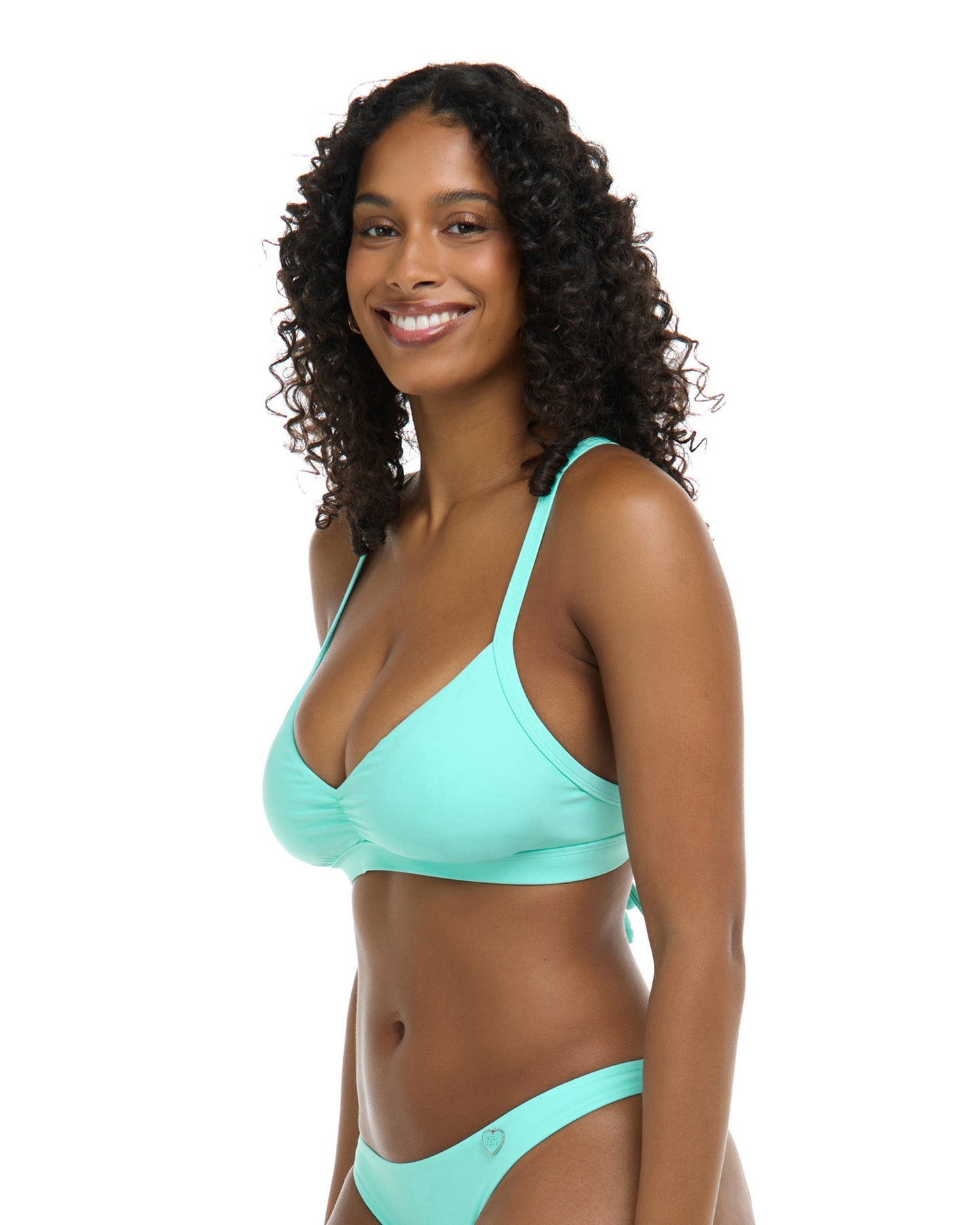 Smoothies Drew D-F Cup Swim Top - Sea Mist