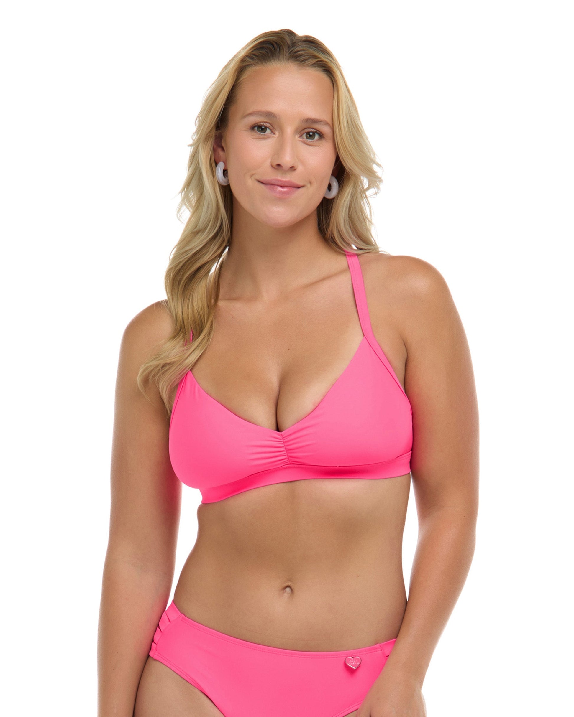 Smoothies Drew D-F Cup Bikini Top - Bubble Gum