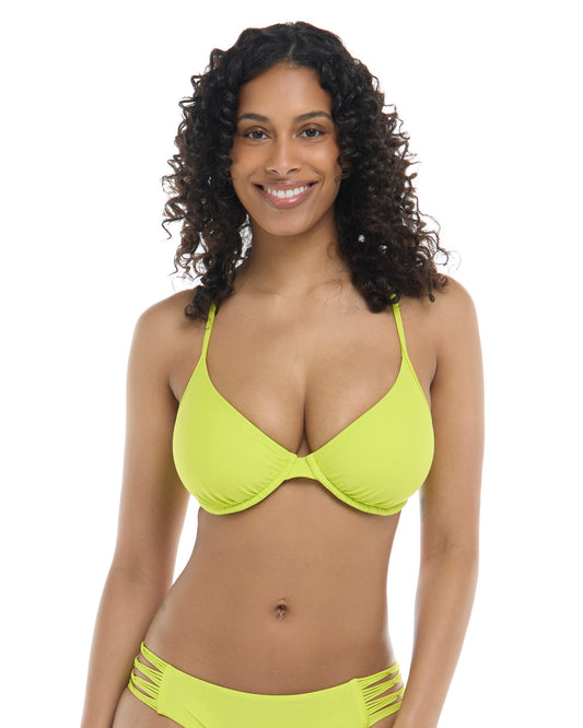 Smoothies Solo D-F Cup Bikini Top - Key Lime
