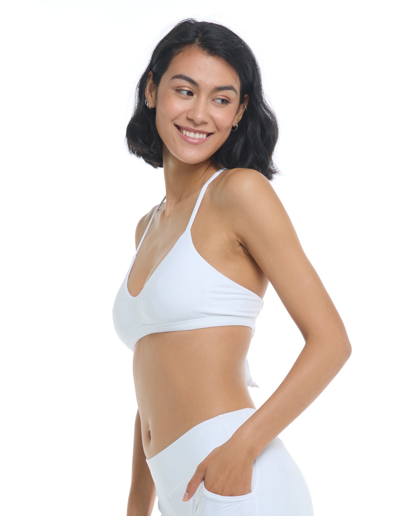 Smoothies Ruth Fixed Triangle Swim Top - Snow