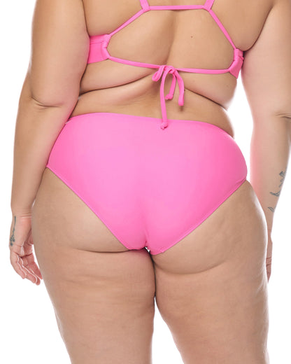 Smoothies Retro Plus Size Swim Bottom - Sugar Plum
