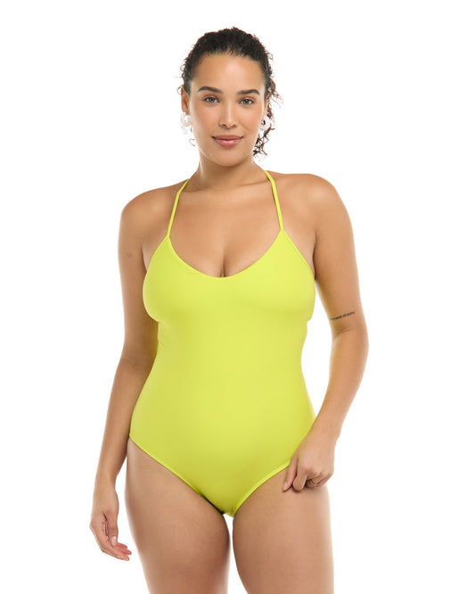 Smoothies Sandbar One-Piece Tank - Key Lime