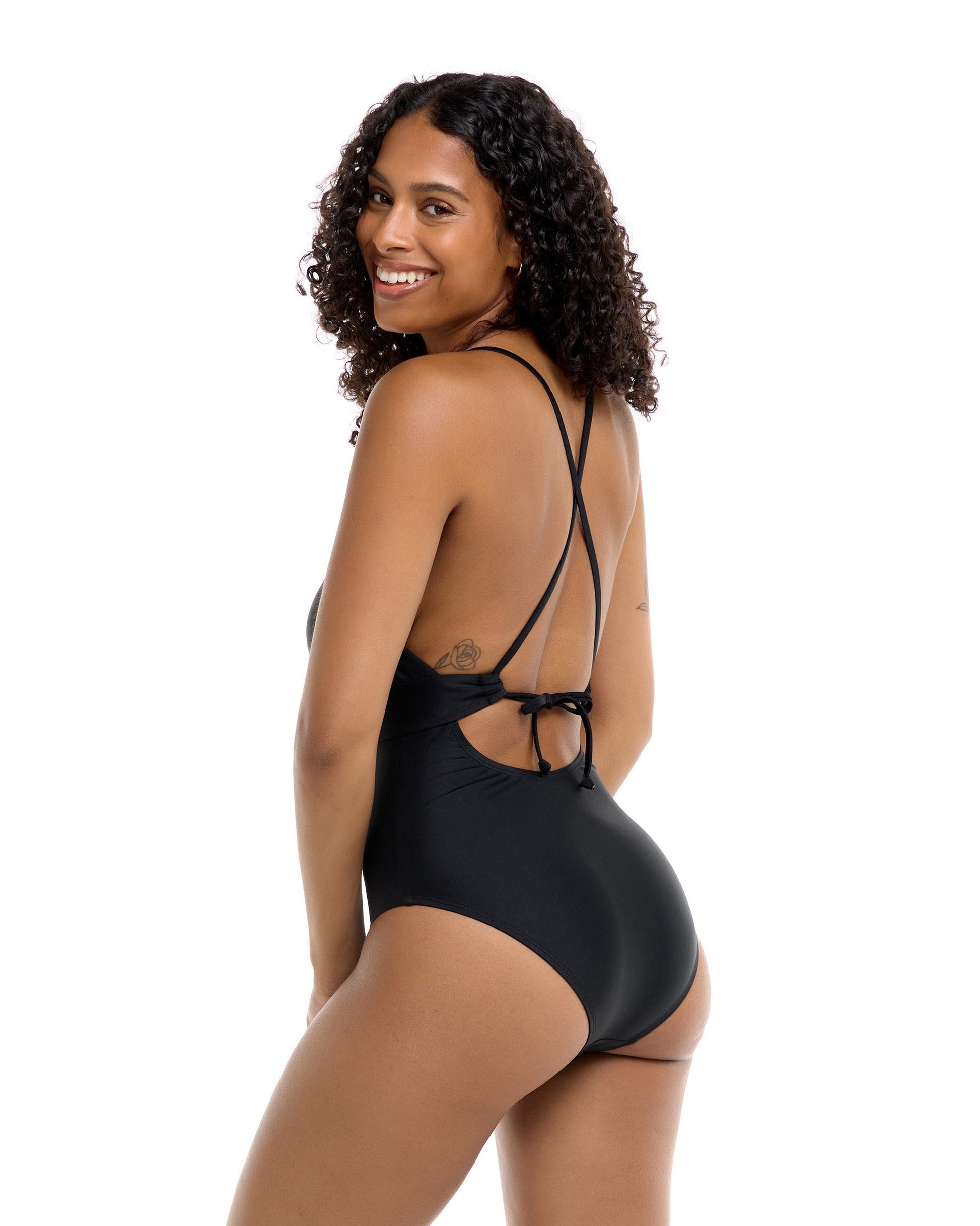 Smoothies Jessica One-Piece Tank D Cup  - Black