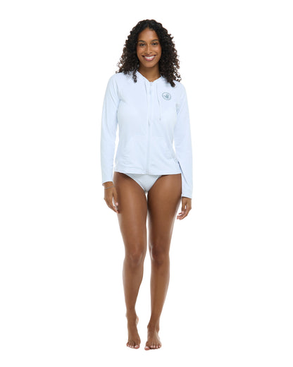 Smoothies Barbara Hoodie Rashguard - Snow