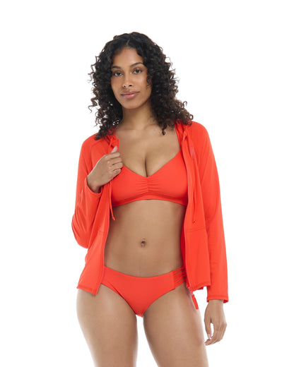 Smoothies Barbara Hoodie Rashguard - Poppy