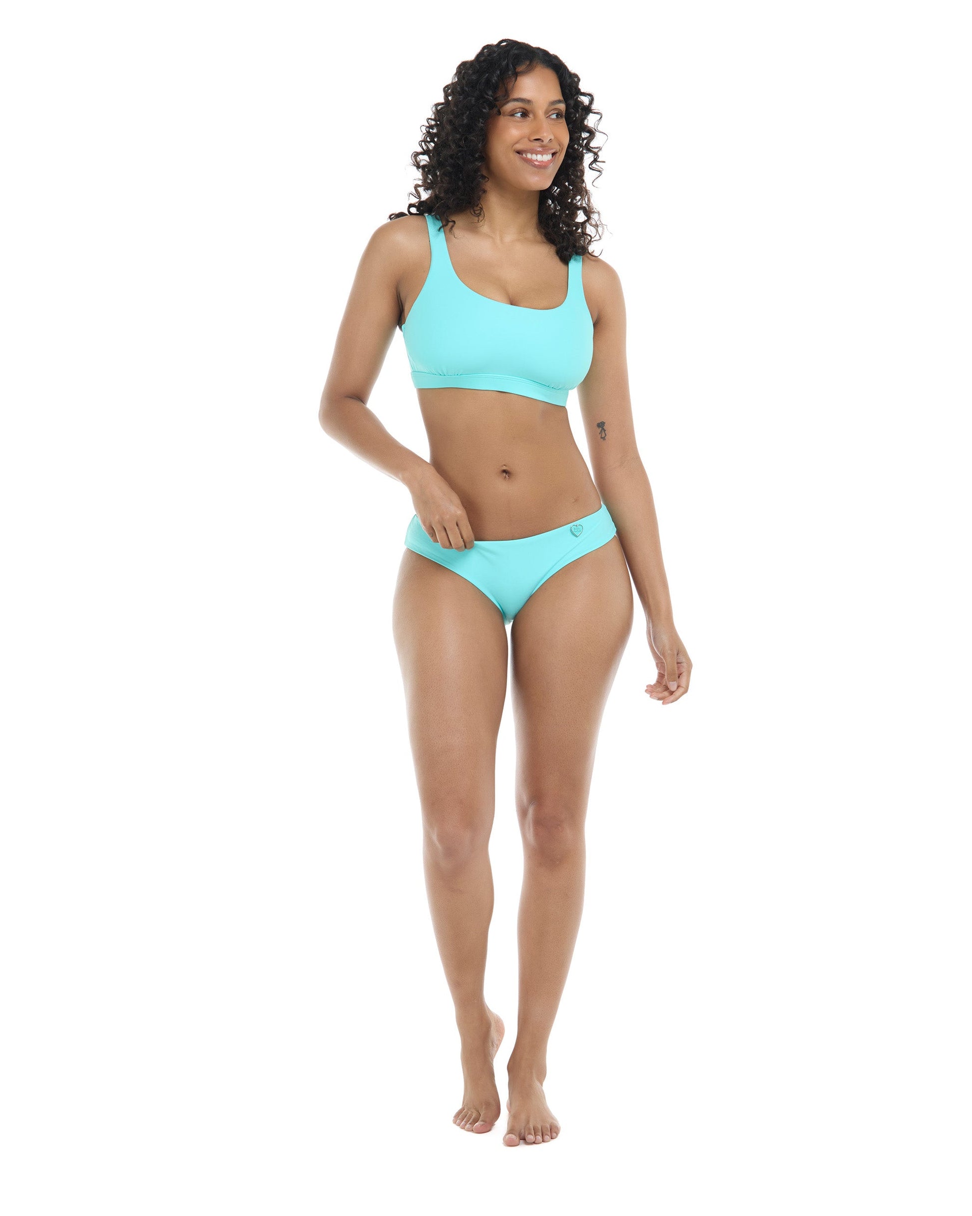 Smoothies Star Cross-Over Sports Bra D Cup - Sea Mist