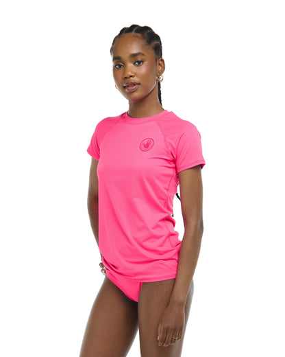 In Motion Short Sleeve Rashguard - Bubble Gum