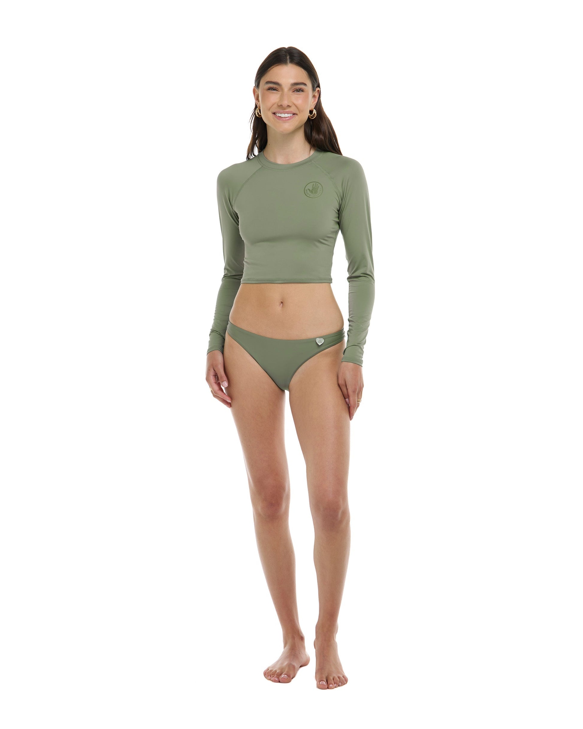 Smoothies Let It Be Cross-Over Rash Guard - Cactus