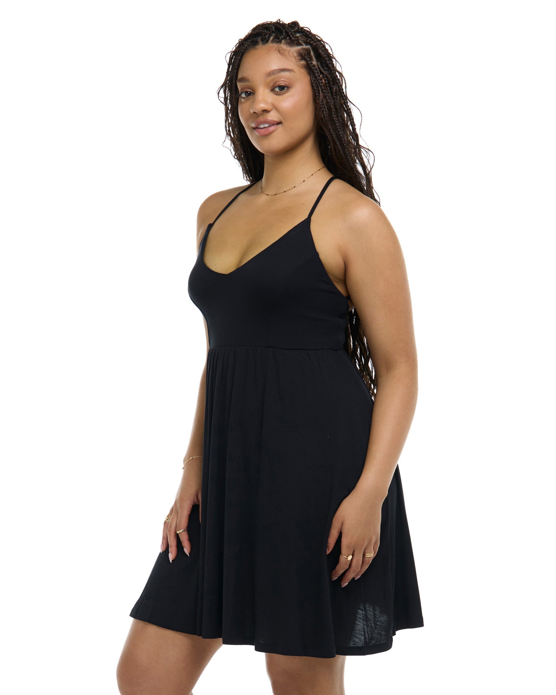 Ivy Cover-Up Dress - Black