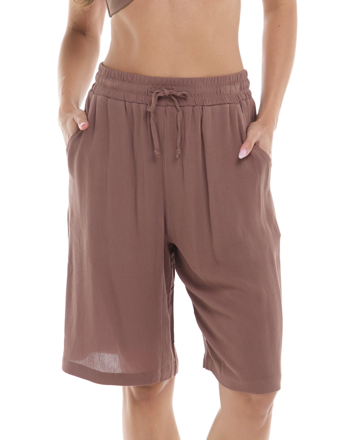 Jora Long Shorts - Latte