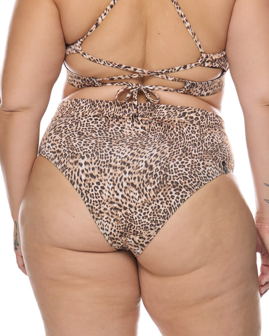 Primal Ruth Plus Size Fixed Triangle Swim Top - Black