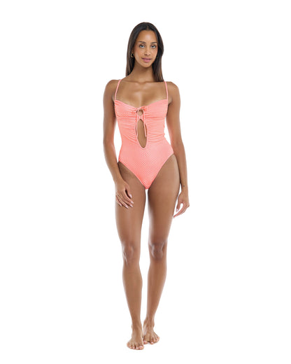 Spritz Selena One-Piece Swimsuit - Coral