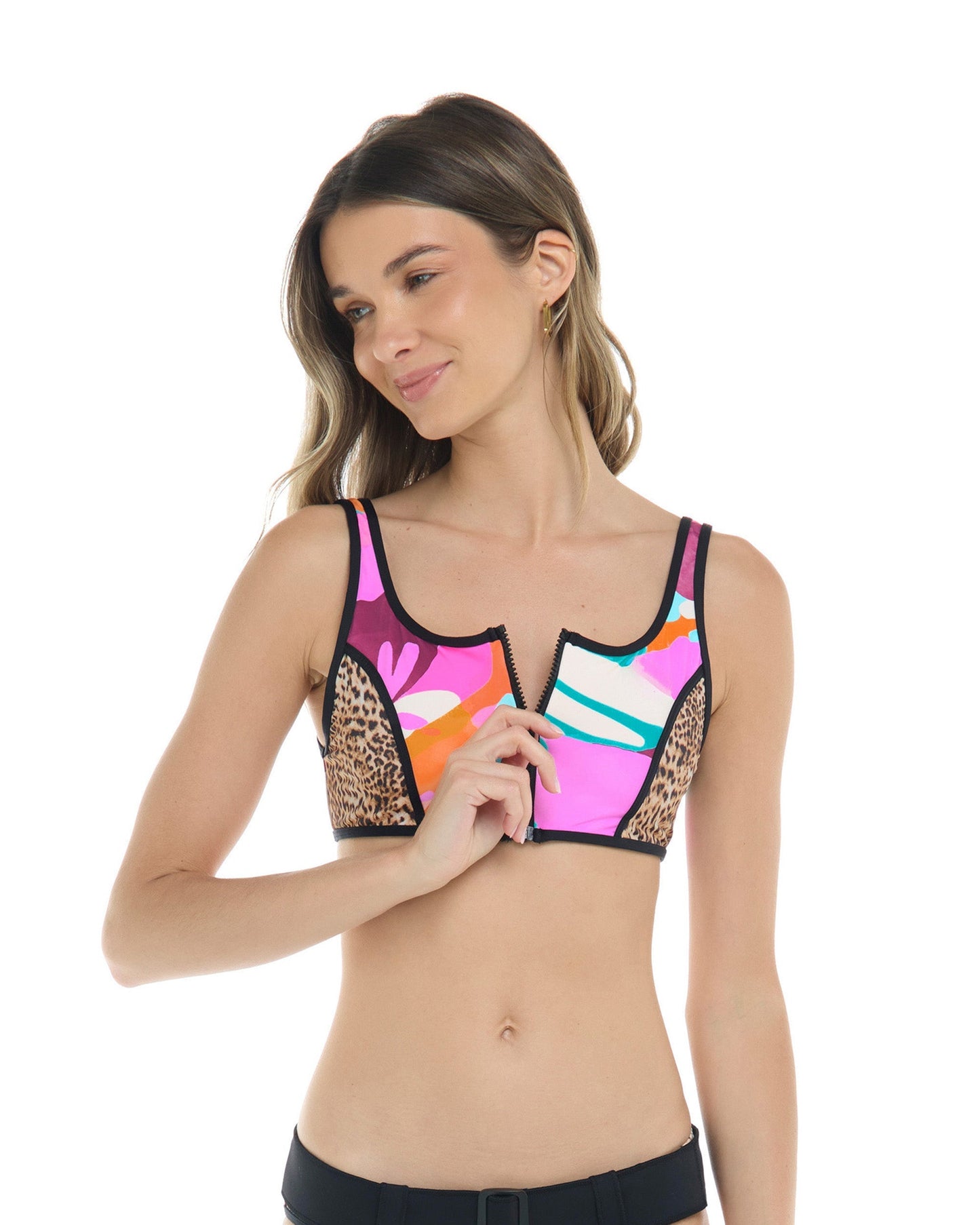 Groove You Spin Me Crop Top - Multi / Groove
