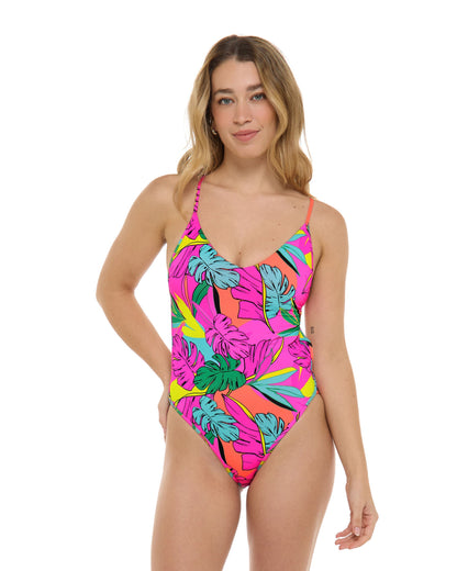 Tulum Claire One-Piece Swimsuit - Bubble Gum