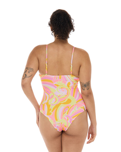 Sol Amarelo Maddie One-Piece Tank Swimsuit - Coral