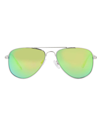 Kid's Flow Aviator Sunglasses - Silver