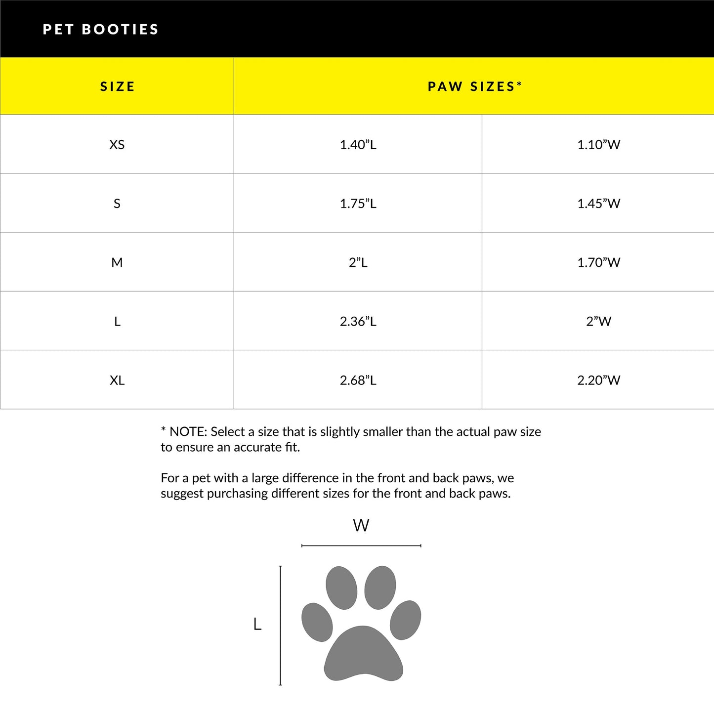 Paw Protector Booties - Black