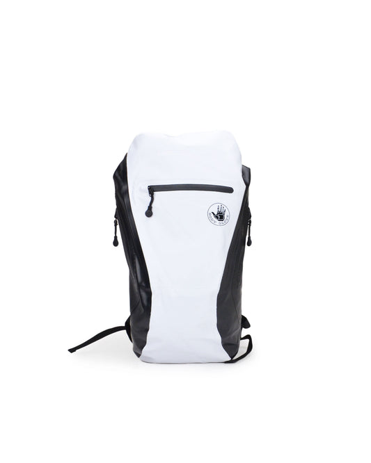 Advenire 25L Waterproof Vertical Roll-Top Backpack - White
