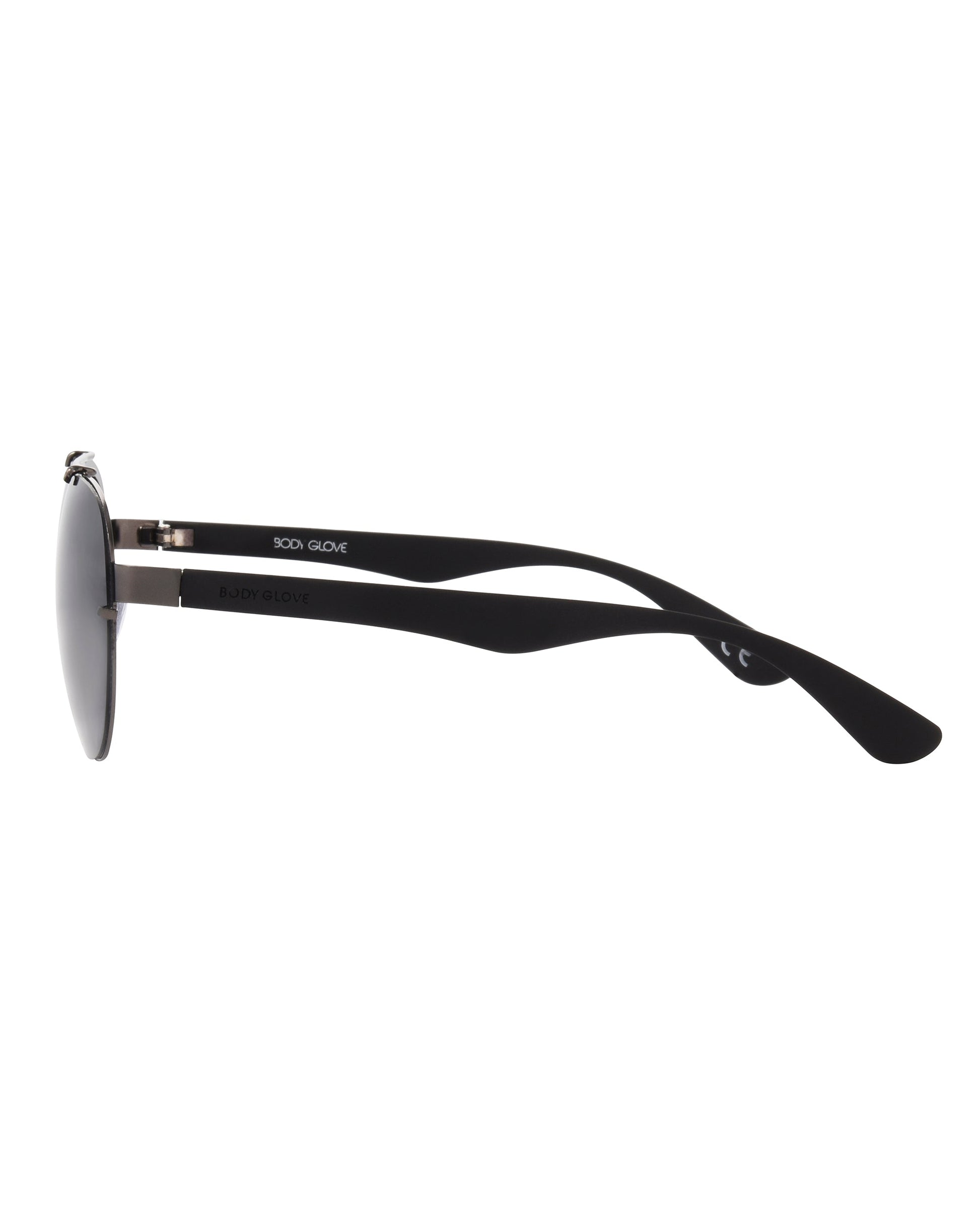 Rush Polarized Aviator Sunglasses - Gunmetal/Black