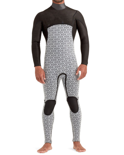 Variant 3/2mm Men's Chest-Zip Fullsuit - Black