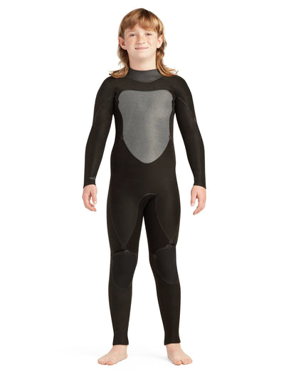 Phoenix 4/3mm Back-Zip Youth Fullsuit - Black