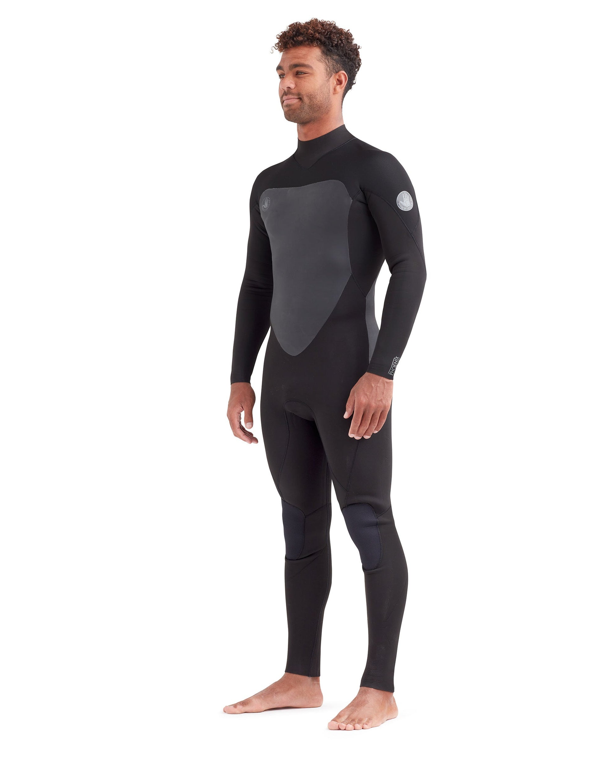 Phoenix 4/3mm Men's Back-Zip Fullsuit - Black