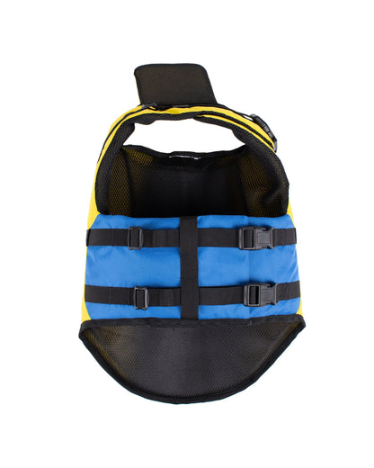 Ripstop Pet Life Jacket - Yellow / Blue