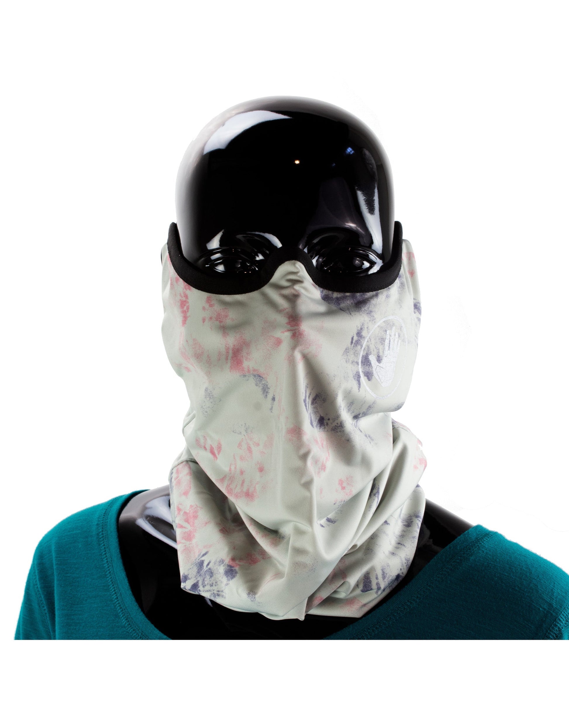 2-Pack Women's Cooling Gaiter Face Masks - LightBlue/OffWhitePrism