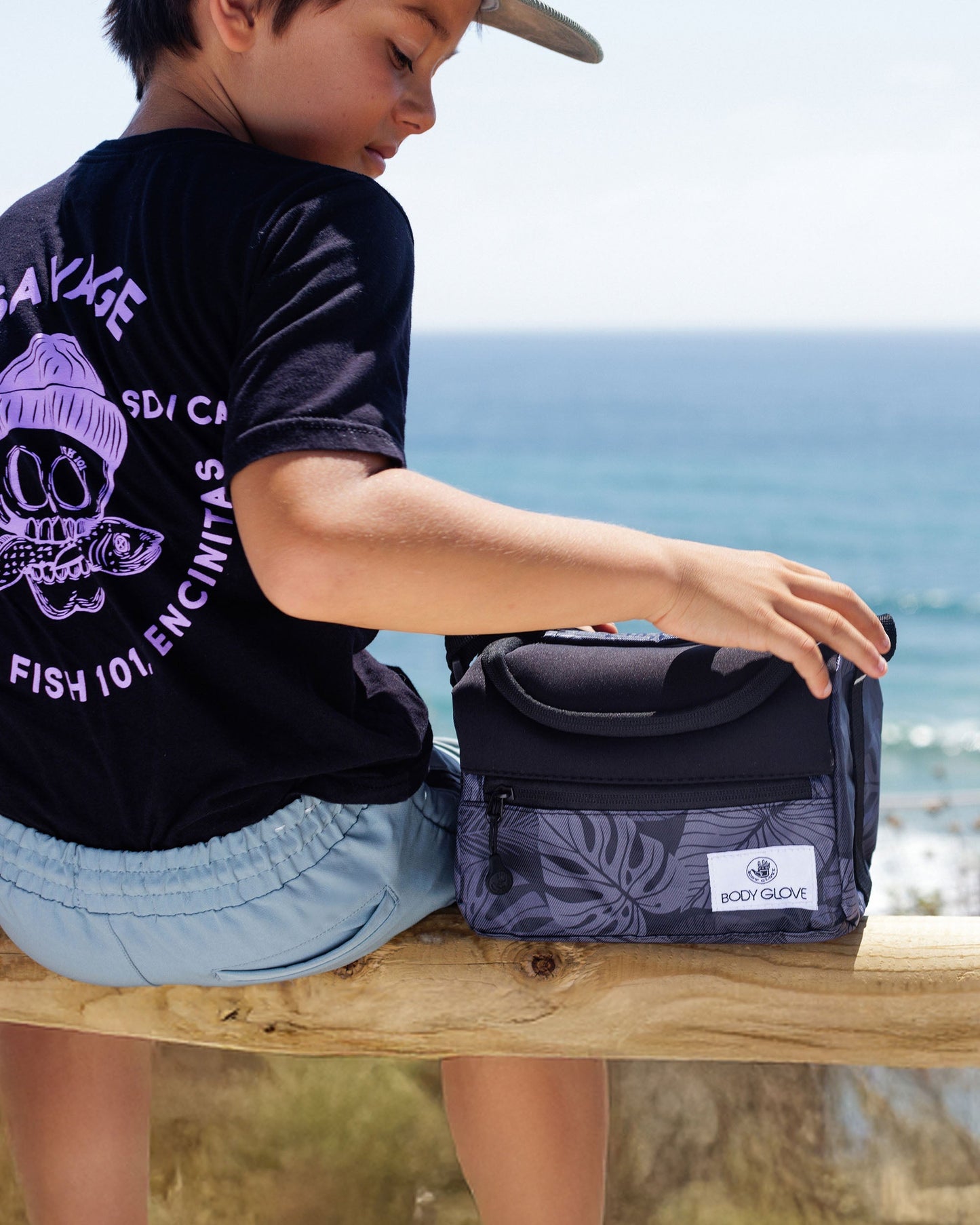 Zip Top Lunch Tote  - Grey